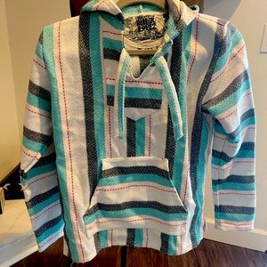 Mexican blanket style pullover